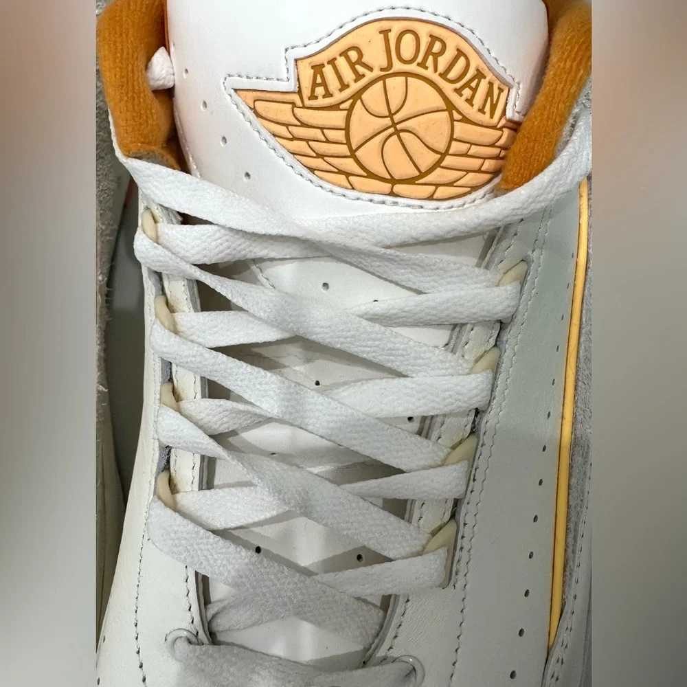 NIKE AIR JORDAN 2 RETRO LOW SAIL-MELON TINT-LIGHT CURRY SZ 18 [DV9956-118] Shoes